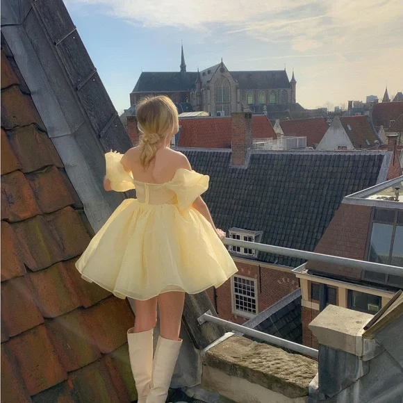 Selkie the baby banana puff dress - Picture 6 of 6